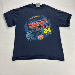 Jeff Gordon 24 DuPont NASCAR Racing T Shirt Mens Large Vintage Graphic Tee